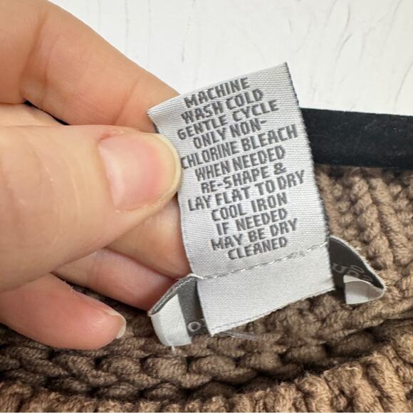 Soft Surroundings Brown Chunky Knit Oversized Sweater Womens L Lagenlook Fall - Picture 4 of 7